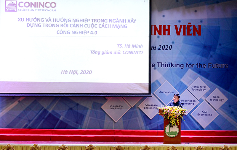 TS. Hà Minh – Tổng giám đốc CONINCO chia sẻ tại buổi lễ